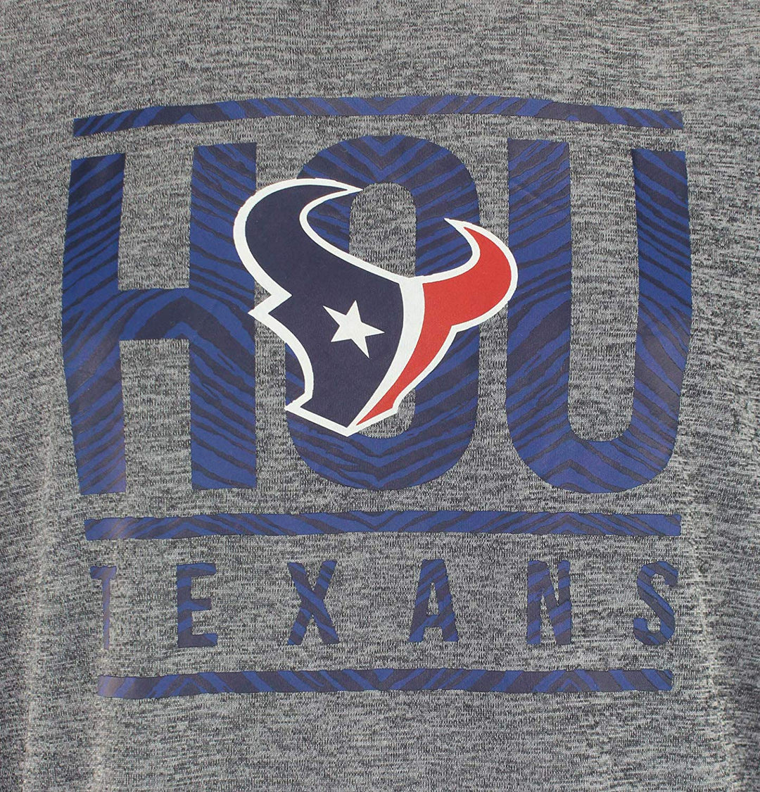 Zubaz NFL Houston Texans Men's Lightweight French Terry Crew Neck Sweatshirt