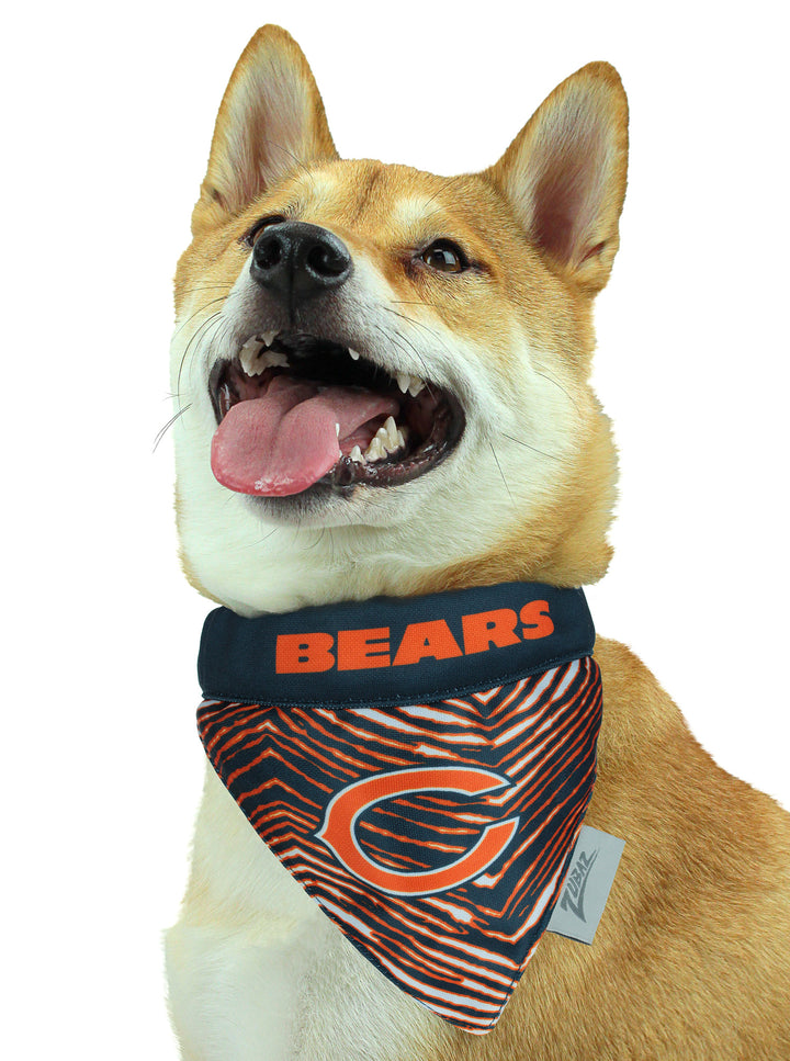 Zubaz X Pets First NFL Chicago Bears Reversible Bandana For Dogs & Cats
