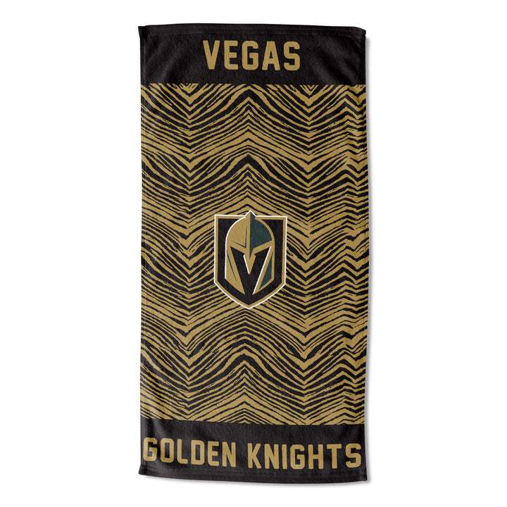 Zubaz X Northwest NHL Las Vegas Golden Knights State Line Beach Towel, 30x60
