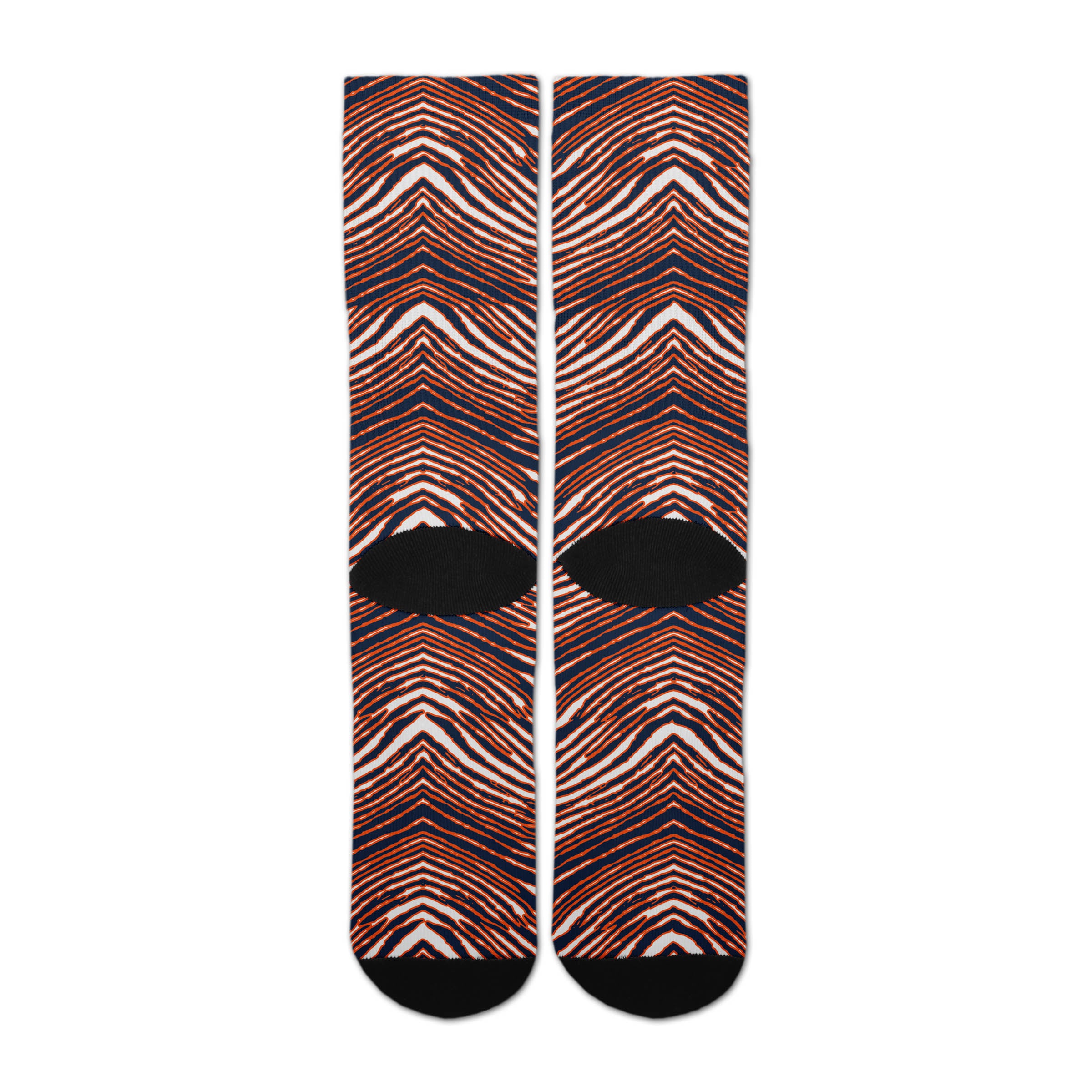 Zubaz By For Bare Feet NFL Zubified Adult and Youth Dress Socks, Chicago Bears, One Size