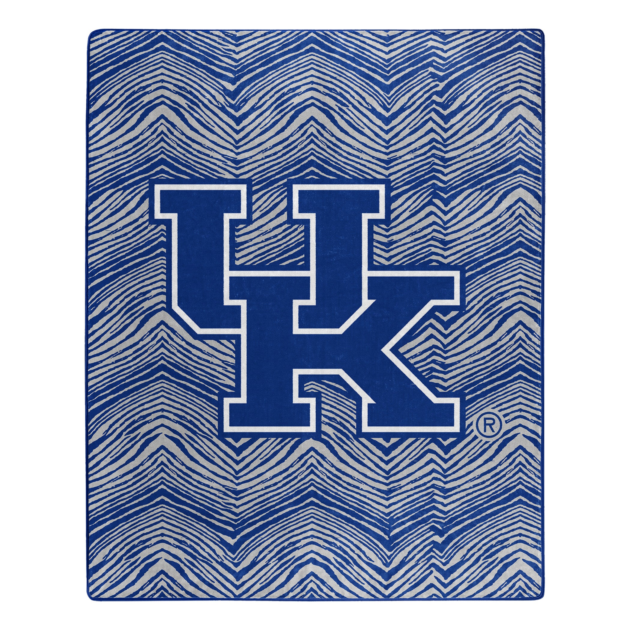 Zubaz by Northwest NCAA Zubified Raschel Throw Blanket, Kentucky Wildcats