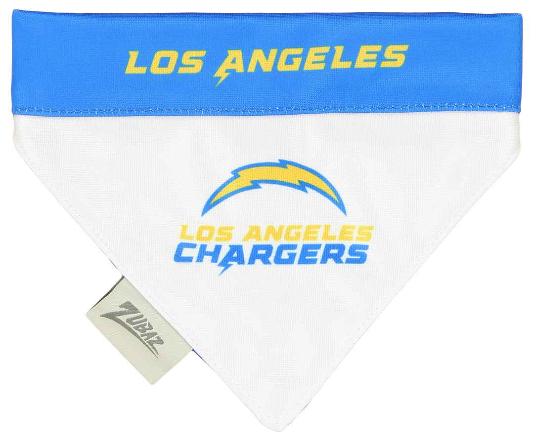 Zubaz X Pets First NFL Los Angeles Chargers Reversible Bandana For Dogs & Cats
