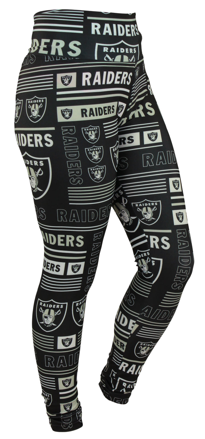 Zubaz NFL Oakland  Raiders Women's Team Column Legging Size XSMALL