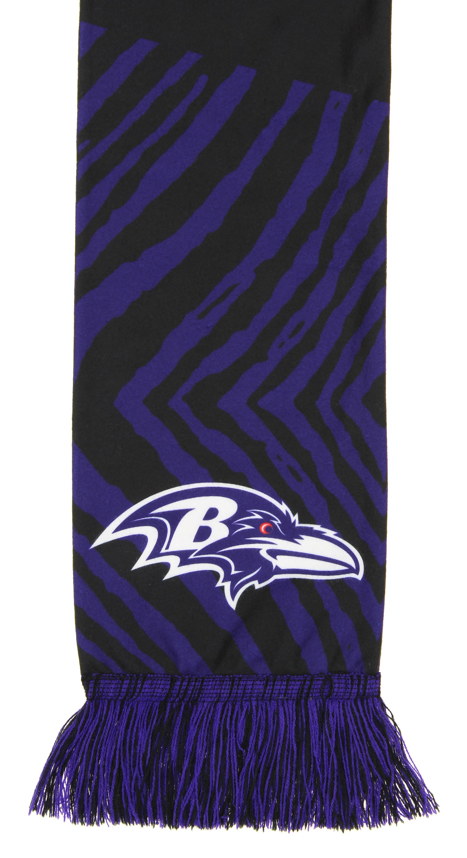 FOCO X Zubaz NFL Collab 3 Pack Glove Scarf & Hat Outdoor Winter Set, Baltimore Ravens