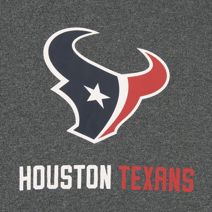 Zubaz NFL Houston Texans Men's Heather Grey Performance Fleece Hoodie