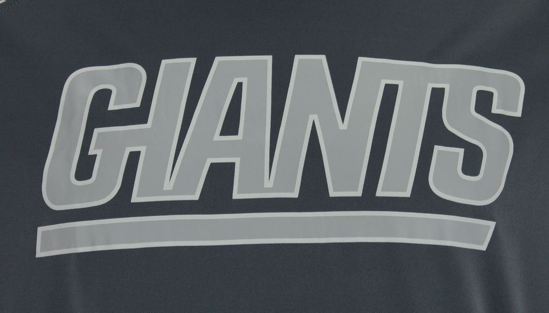 Zubaz NFL Men's New York Giants Gray Post Light Weight Hoodie