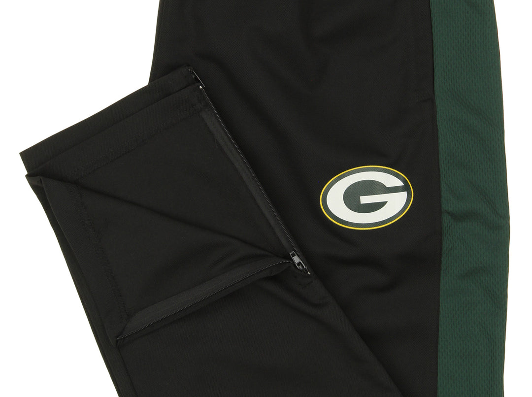Zubaz NFL Football Men's Green Bay Packers Athletic Track Pant