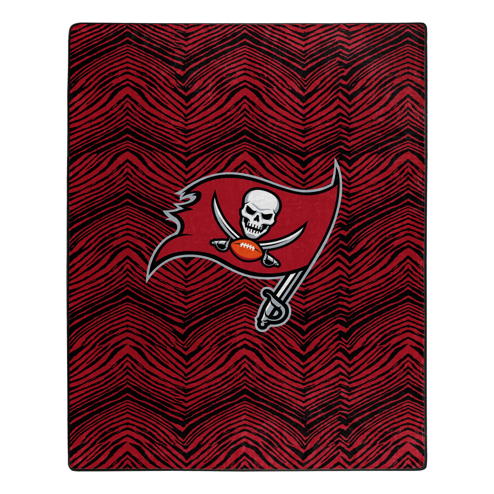 Zubaz X Northwest NFL Tampa Bay Buccaneers Zubified Raschel Throw Blanket, 50" x 60"