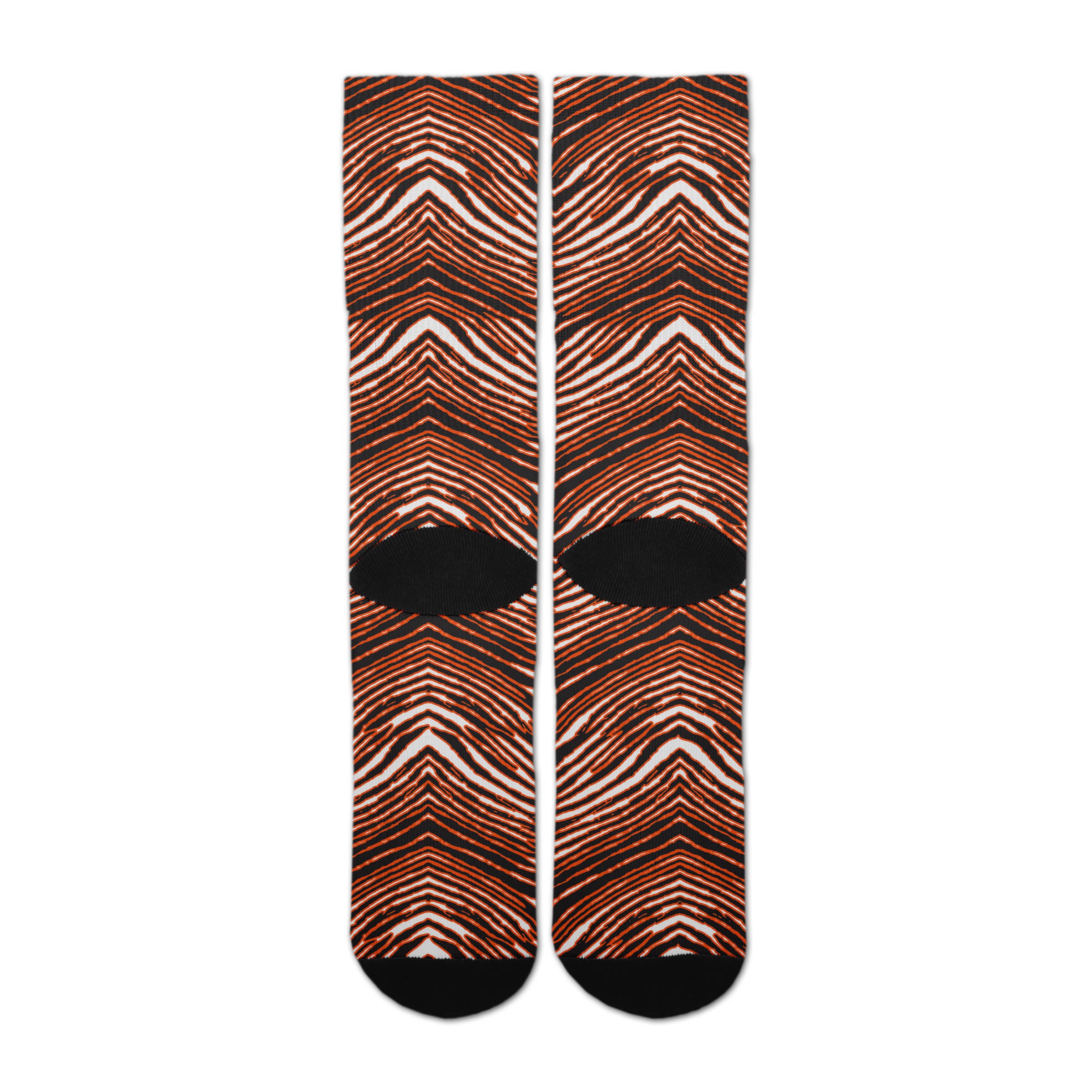 Zubaz By For Bare Feet NFL Zubified Adult and Youth Dress Socks, Cincinnati Bengals, Large