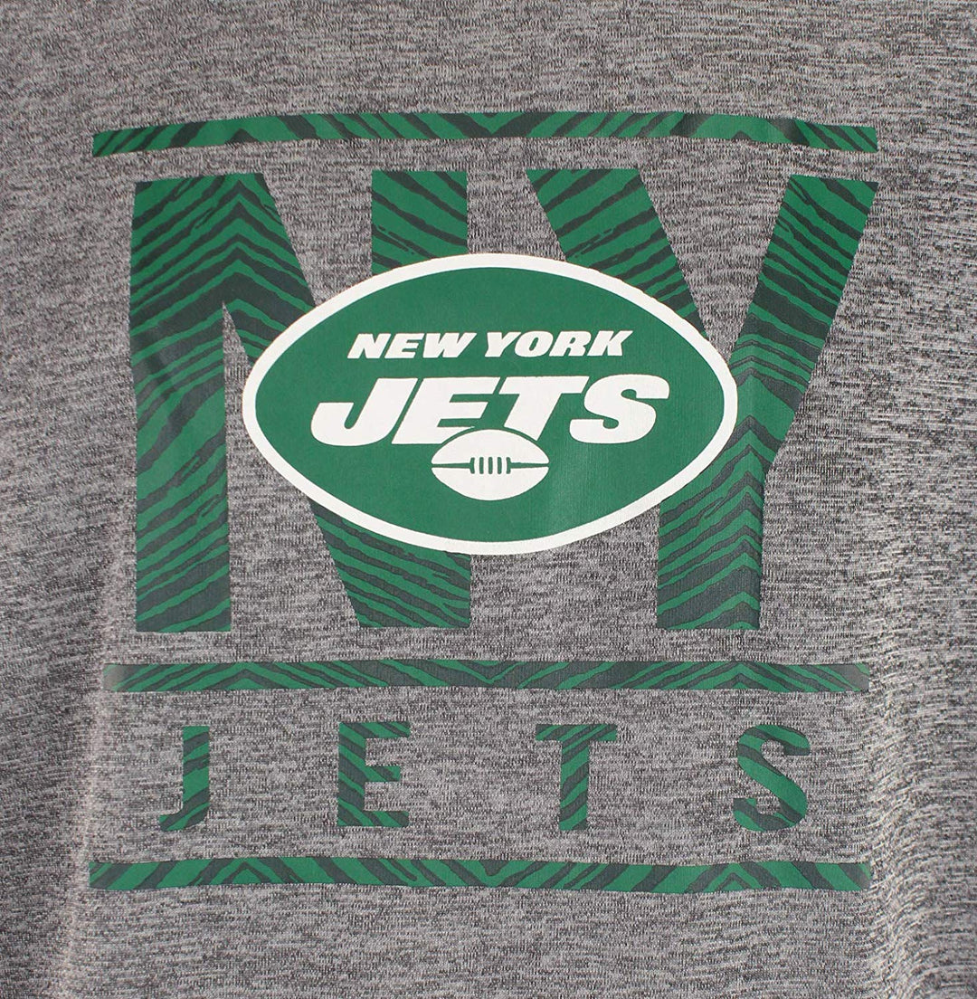 Zubaz NFL New York Jets Men's Lightweight French Terry Crew Neck Sweatshirt