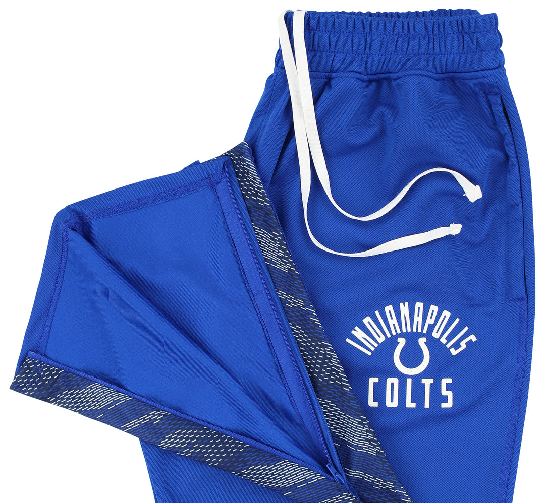 Zubaz NFL Men's Indianapolis Colts Viper Accent Elevated Jacquard Track Pants