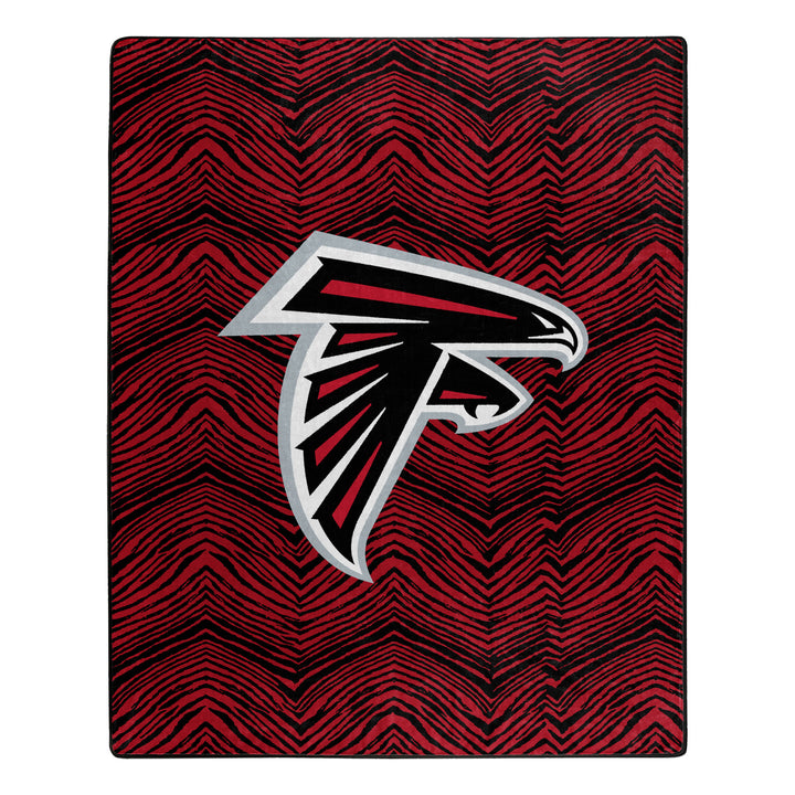 Zubaz By Northwest NFL Atlanta Falcons Zubified Raschel Throw Blanket, 50x60