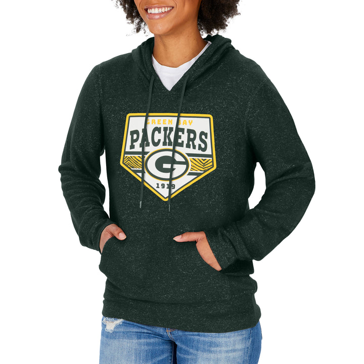 Zubaz NFL Women's Green Bay Packers Team Color Soft Hoodie
