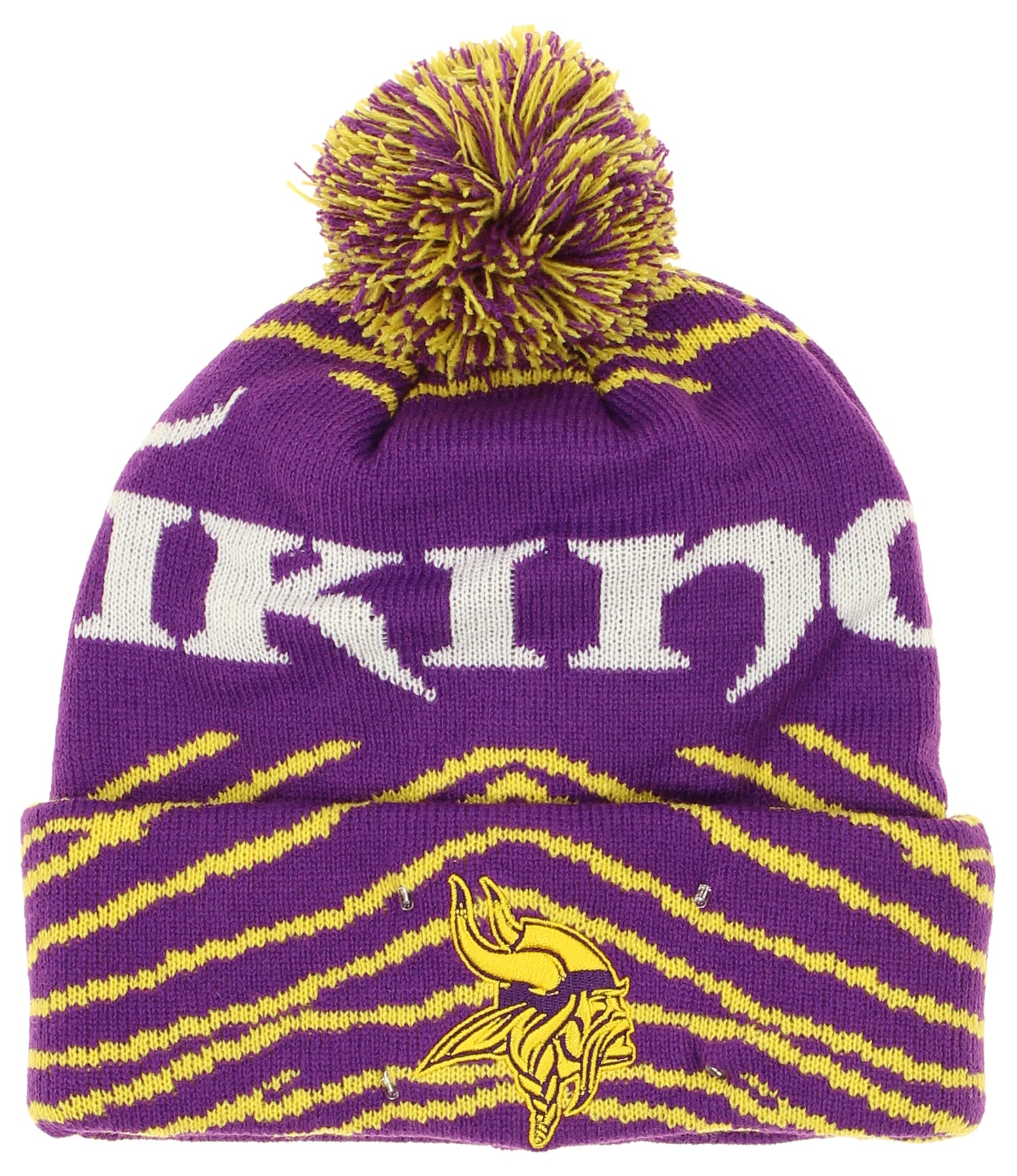 FOCO X Zubaz NFL Collab 3 Pack Glove Scarf & Hat Outdoor Winter Set, Minnesota Vikings