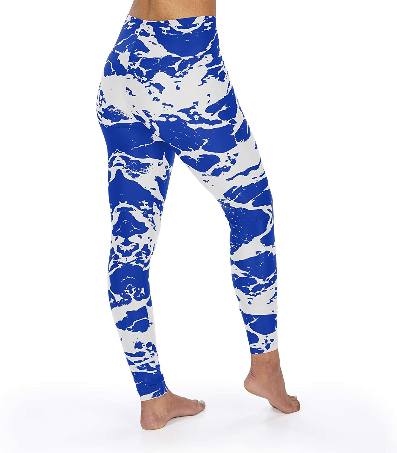 Zubaz Women's INDIANAPOLIS COLTS ROYAL BLUE/WHITE LAVA LEGGING XS