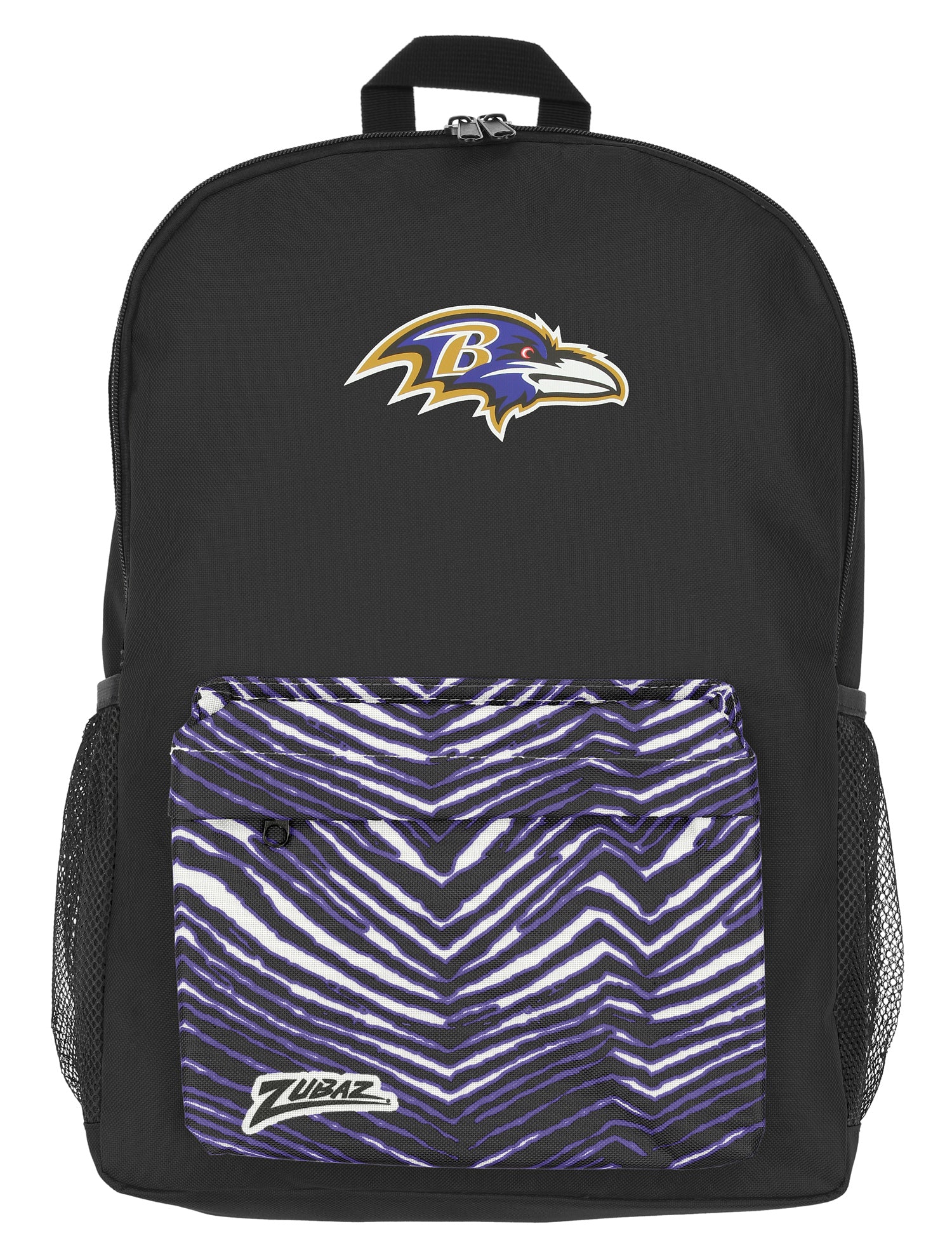 Zubaz x FOCO NFL Baltimore Ravens 2 Color Zebra Collab Printed Backpac