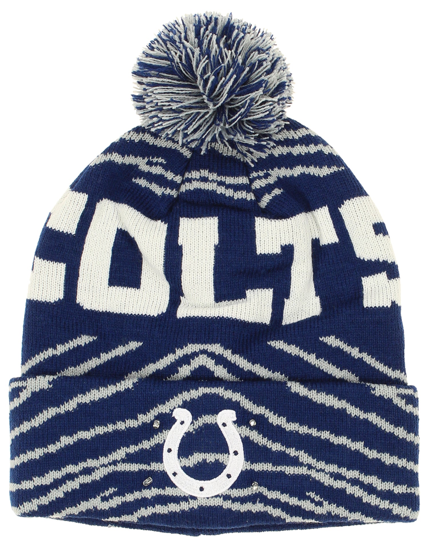 FOCO X Zubaz NFL Collab 3 Pack Glove Scarf & Hat Outdoor Winter Set, Indianapolis Colts