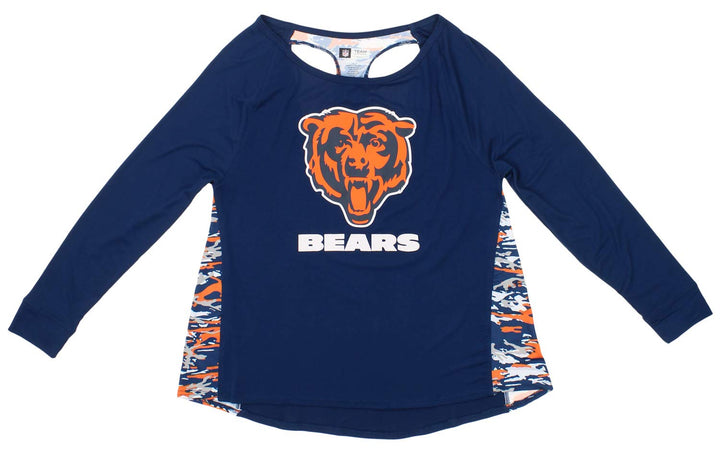 Zubaz Women's NFL Chicago Bears Racer Back Shirt Top