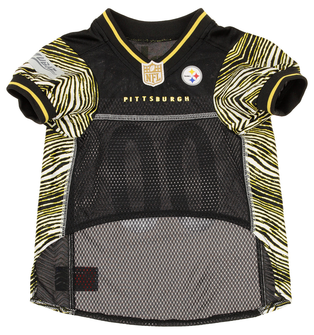 Zubaz X Pets First NFL Pittsburgh Steelers Team Pet Jersey For Dogs