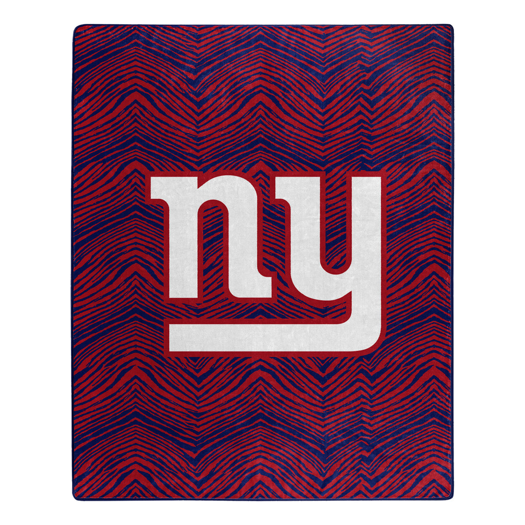 Zubaz X Northwest NFL New York Giants Zubified Raschel Throw Blanket