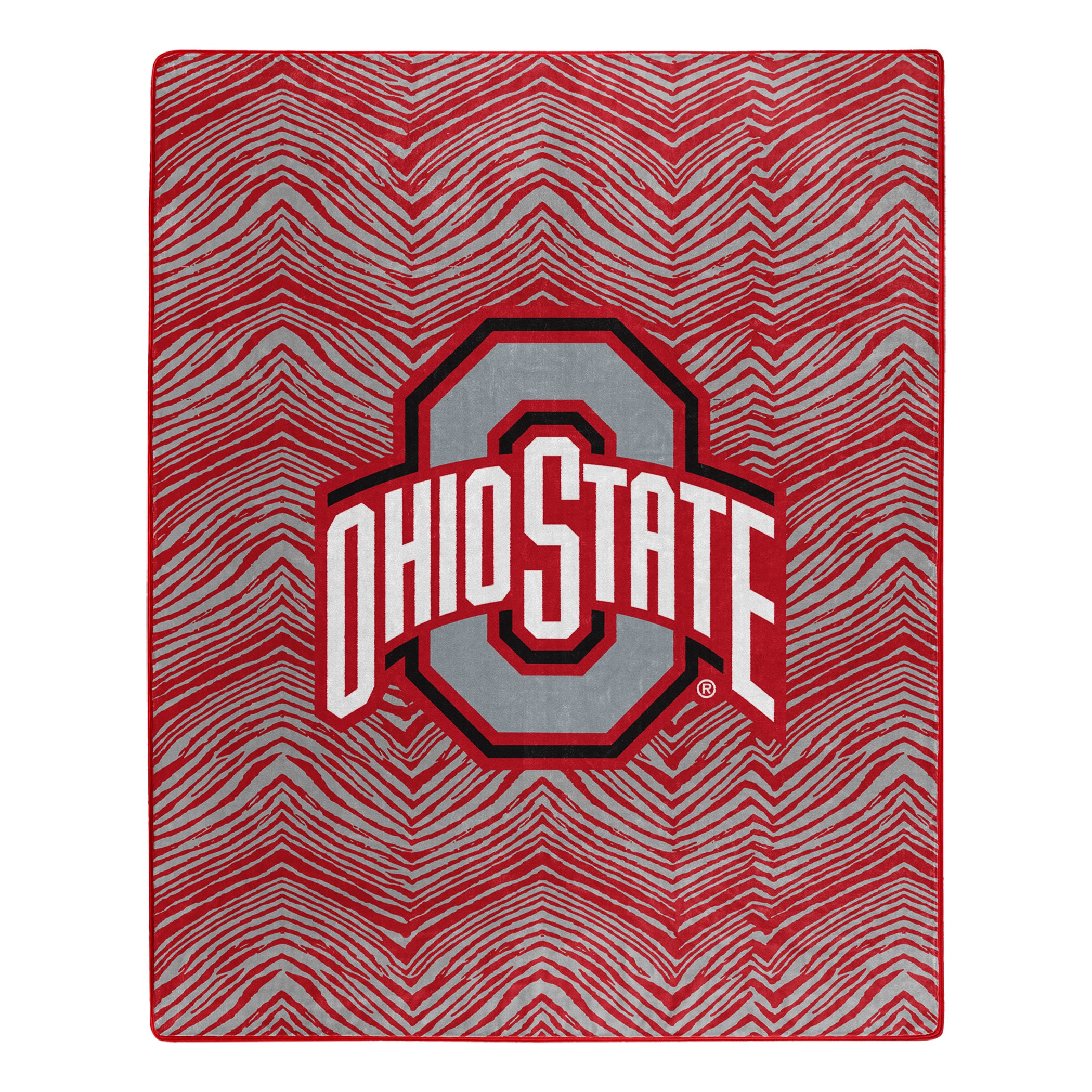 Zubaz X Northwest NCAA Ohio State Buckeyes Zubified Throw Blanket