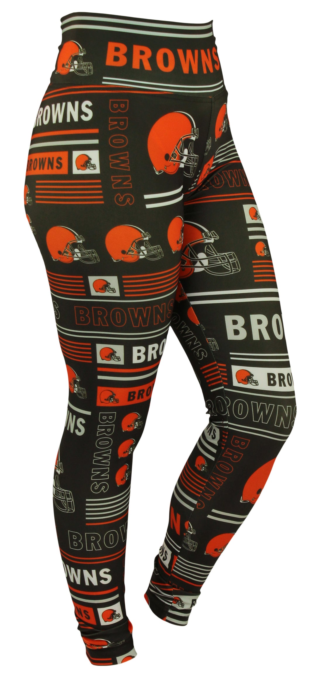 Zubaz NFL Cleveland Browns Women's Team Column Leggings