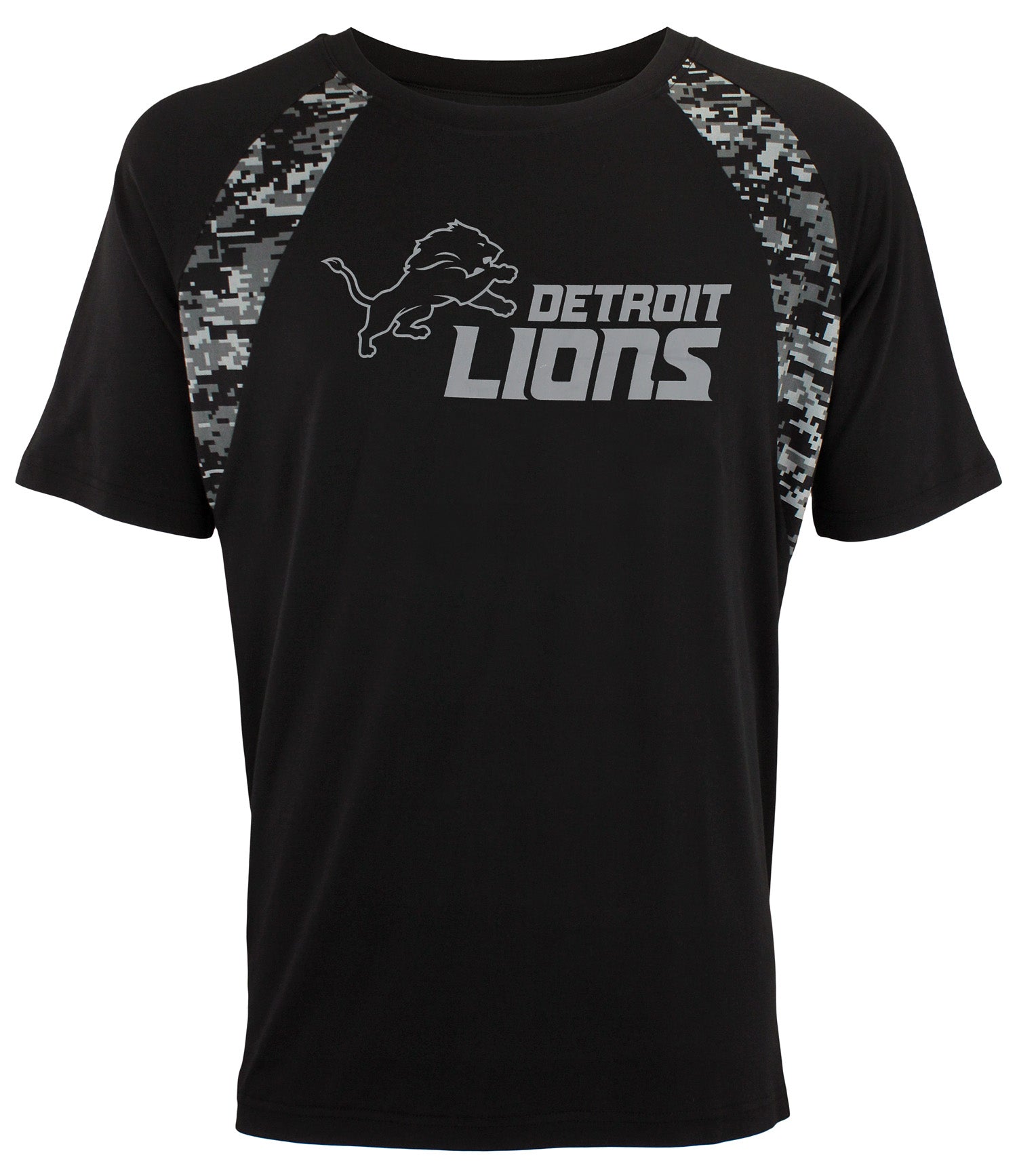 Zubaz NFL  DET LION DIG CM BLK TEE SMALL