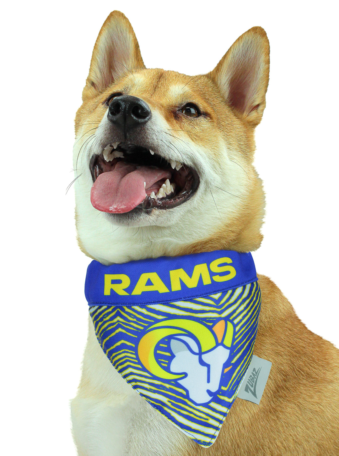 Zubaz X Pets First NFL Los Angeles Rams Reversible Bandana For Dogs & Cats