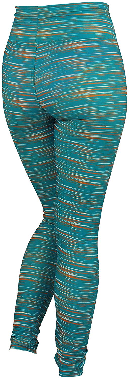 Zubaz NFL Football Women's Miami Dolphins Space Dye Legging
