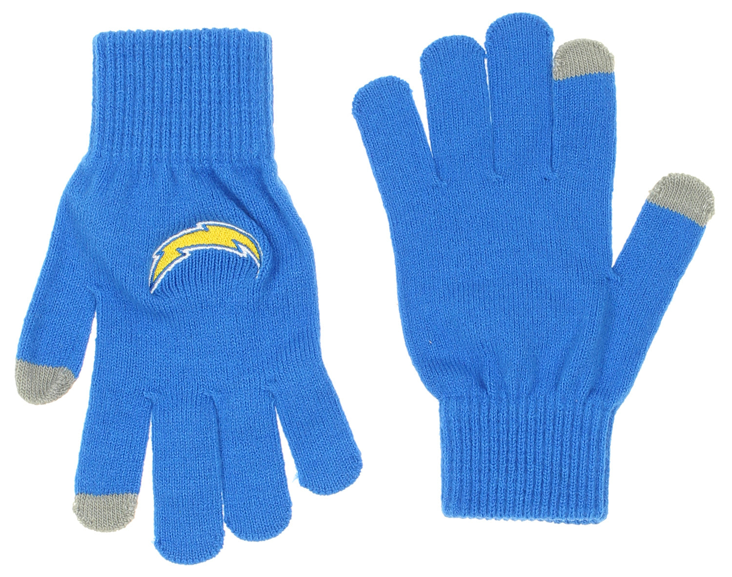 FOCO X Zubaz NFL Collab 3 Pack Glove Scarf & Hat Outdoor Winter Set, Los Angeles Chargers