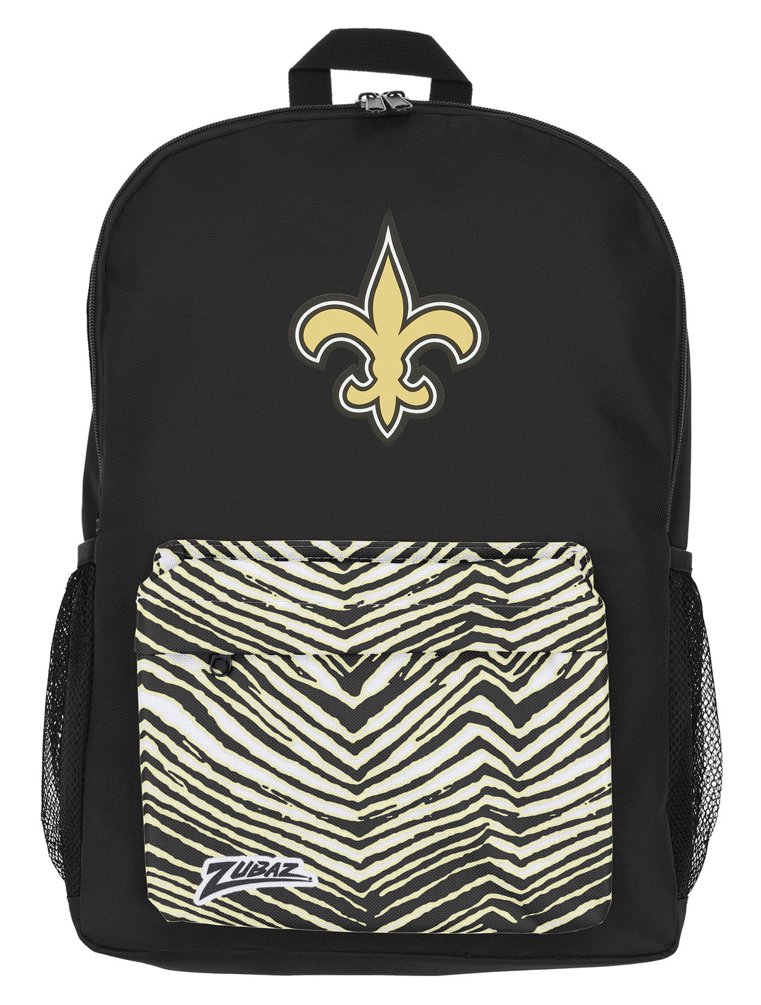 FOCO X ZUBAZ NFL New Orleans Saints Zebra 2 Collab Printed Backpack