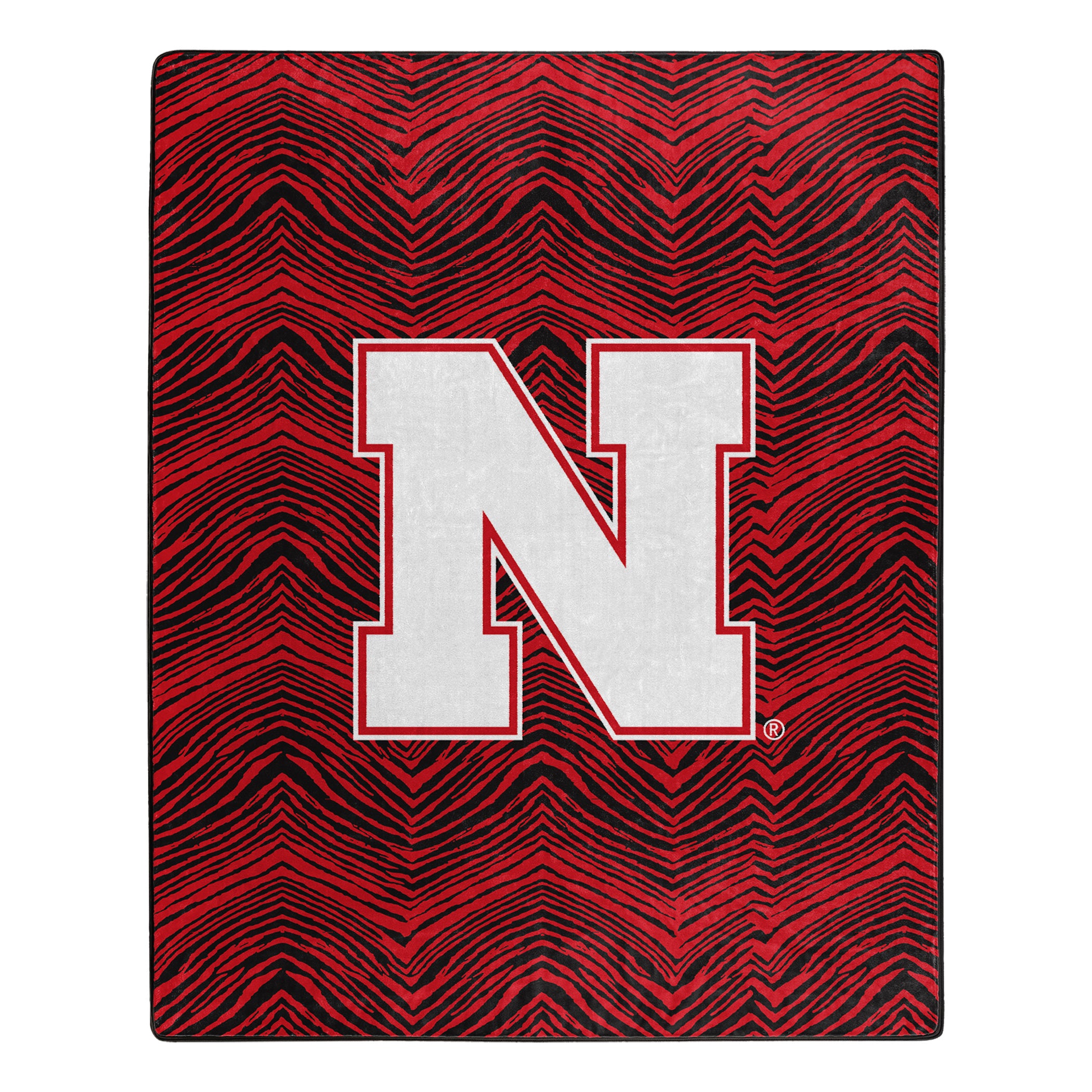 Zubaz X Northwest NCAA Nebraska Cornhuskers Zubified Throw Blanket