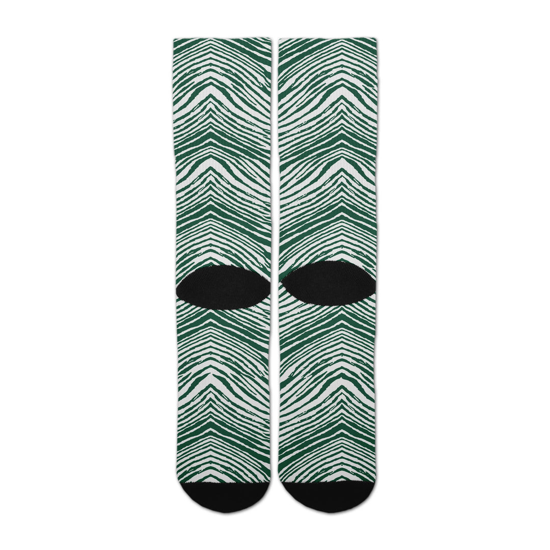 Zubaz By For Bare Feet NFL Zubified Adult and Youth Dress Socks, New York Jets, Large