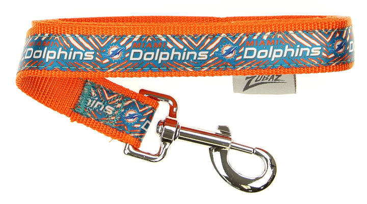 Zubaz X Pets First NFL Miami Dolphins Team Logo Leash For Dogs