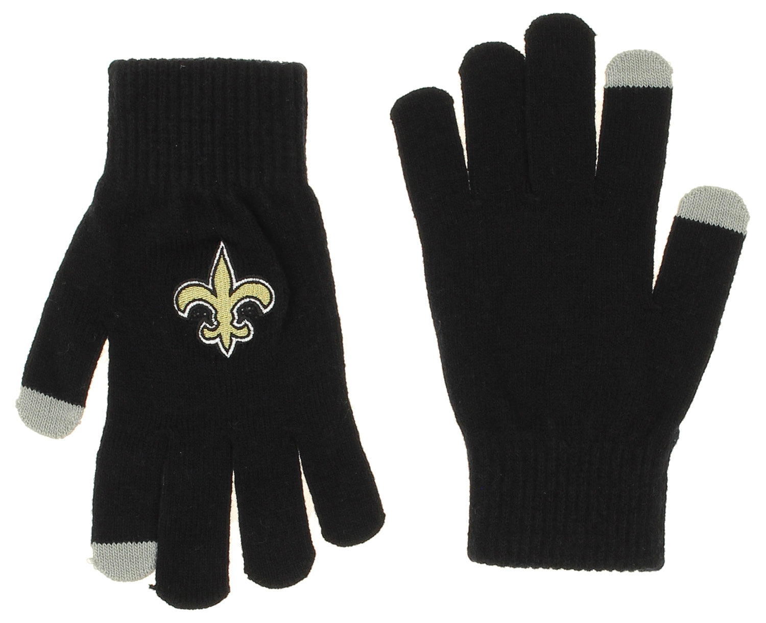 FOCO X Zubaz NFL Collab 3 Pack Glove Scarf & Hat Outdoor Winter Set, New Orleans Saints