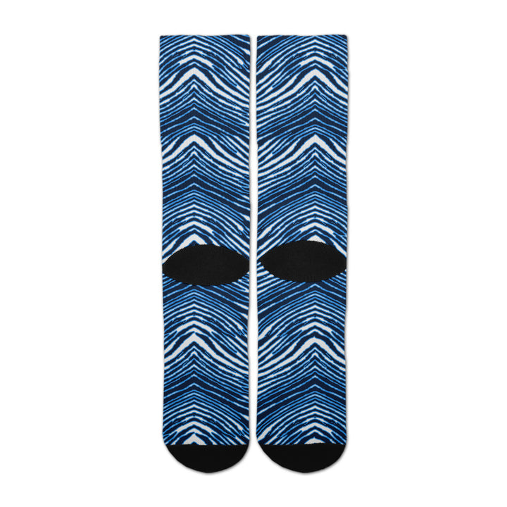 Zubaz By For Bare Feet NFL Zubified Adult and Youth Dress Socks, Tennessee Titans, Large