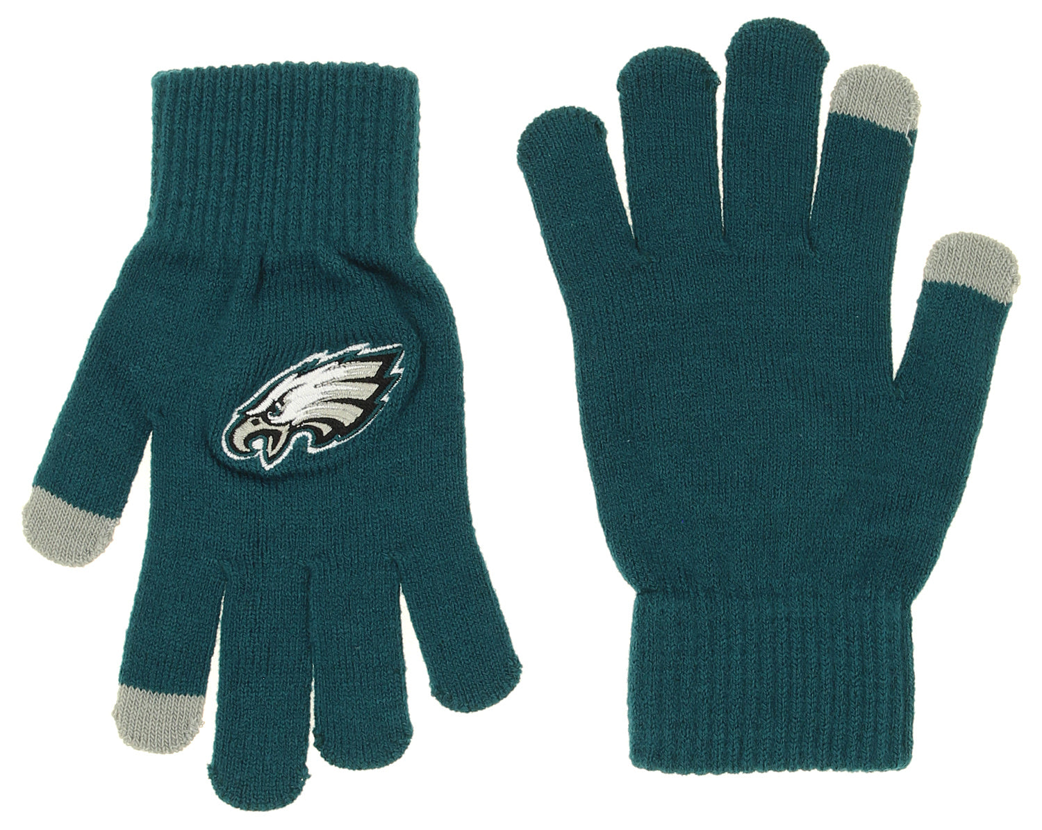 FOCO X Zubaz NFL Collab 3 Pack Glove Scarf & Hat Outdoor Winter Set, Philadelphia Eagles