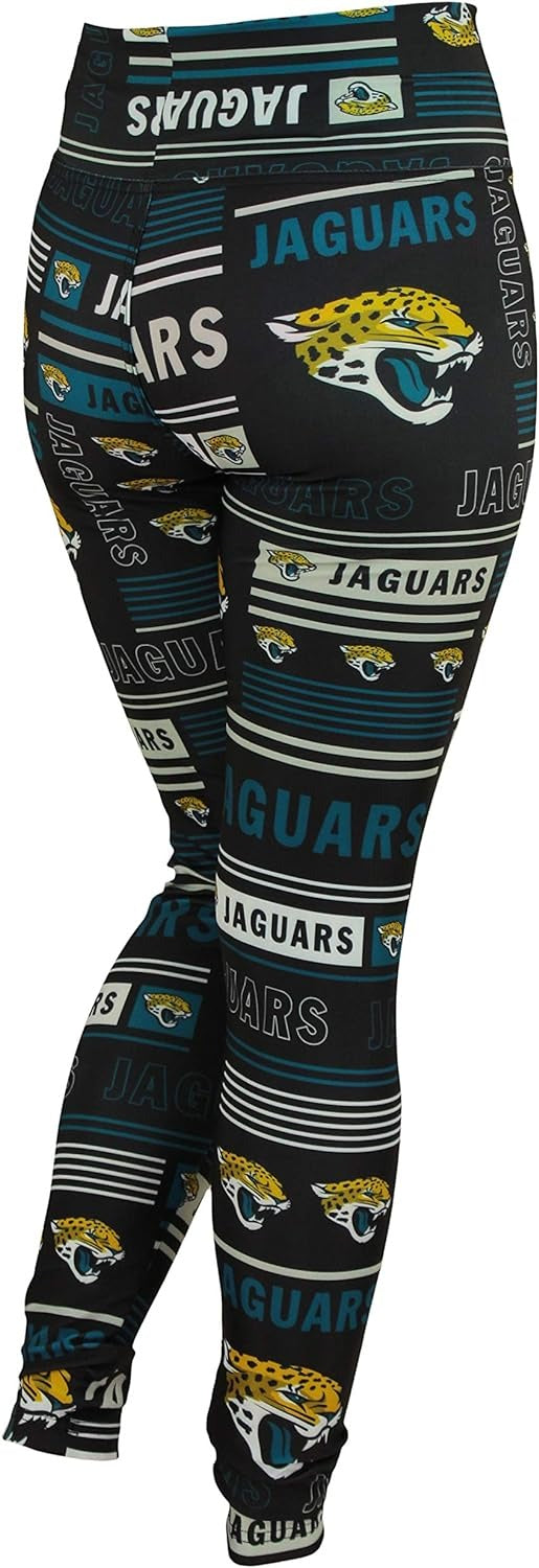 Zubaz NFL JACKSONVILLE JAGUARS TEAM COLOR COLUMN LEGGING XS