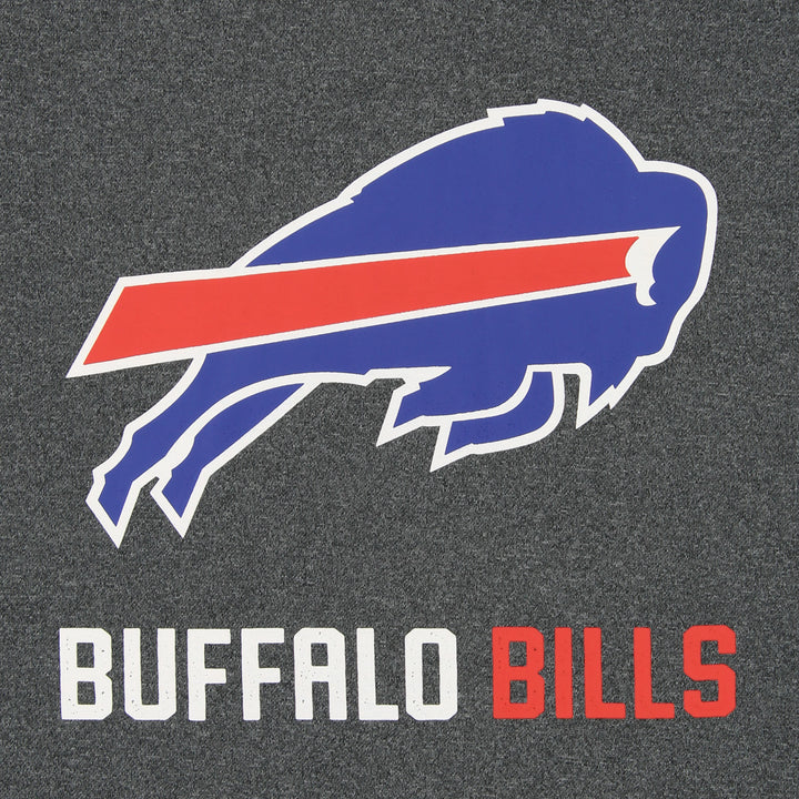 Zubaz NFL Buffalo Bills Men's Heather Grey Performance Fleece Hoodie