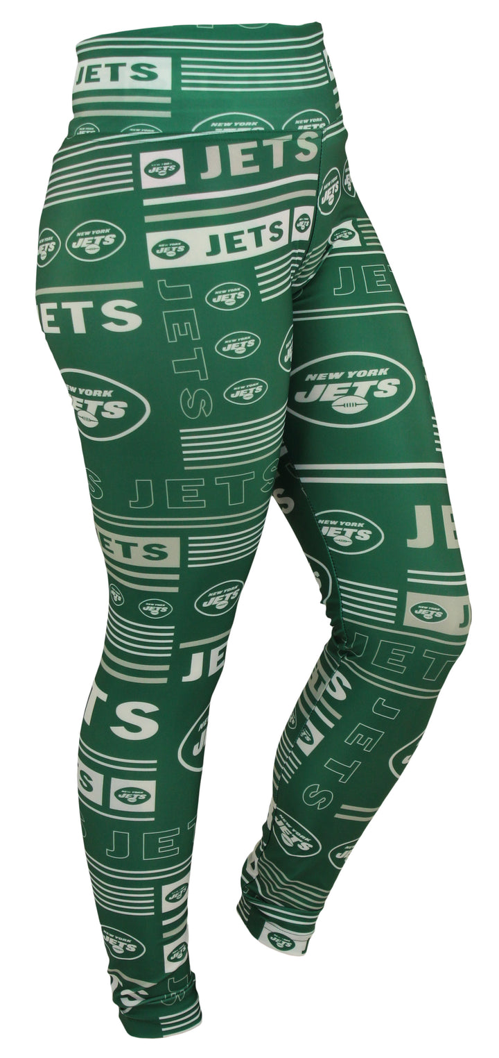 Zubaz NFL New York Jets Women's Team Column Leggings