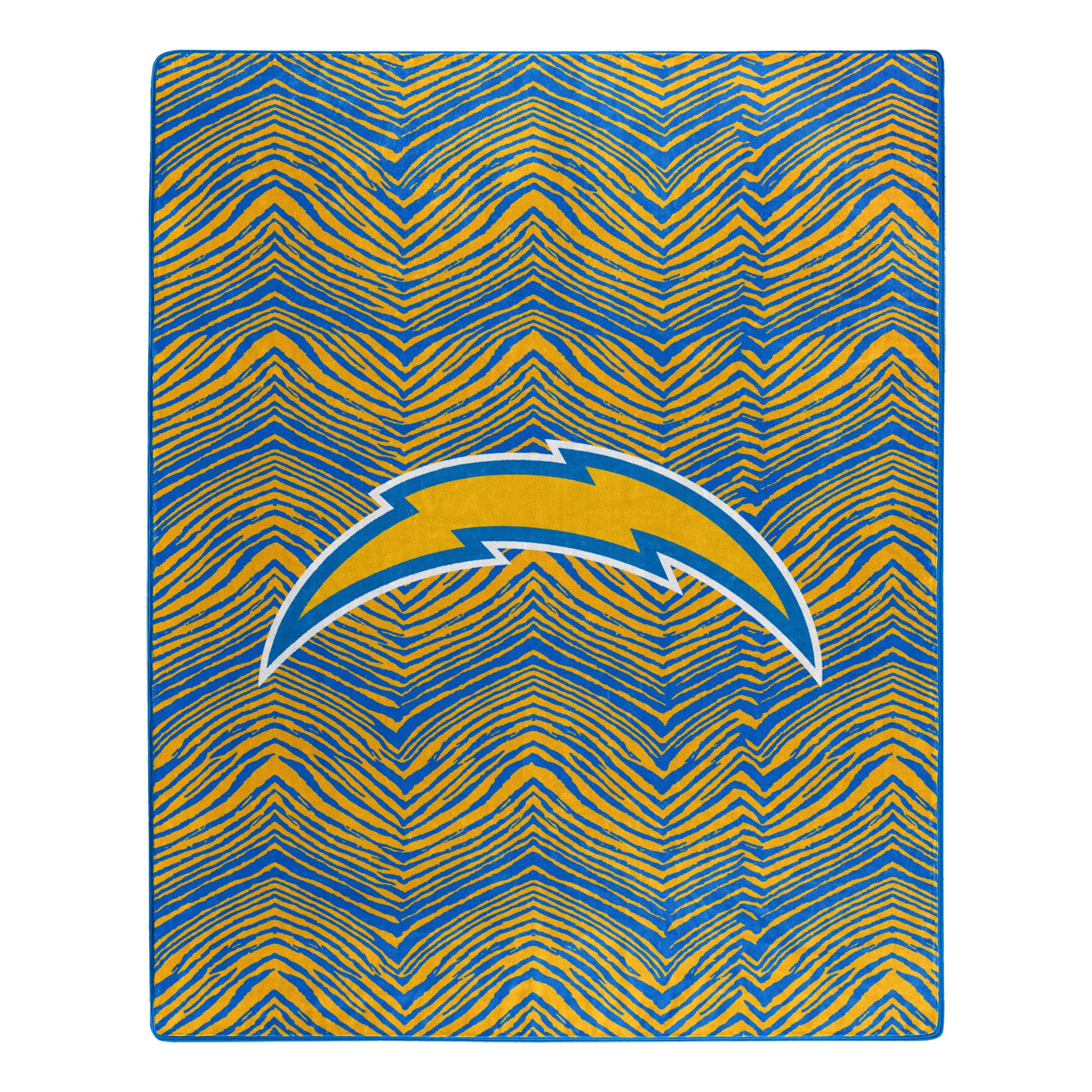 Zubaz X Northwest NFL Los Angeles Chargers Zubified Raschel Throw Blanket