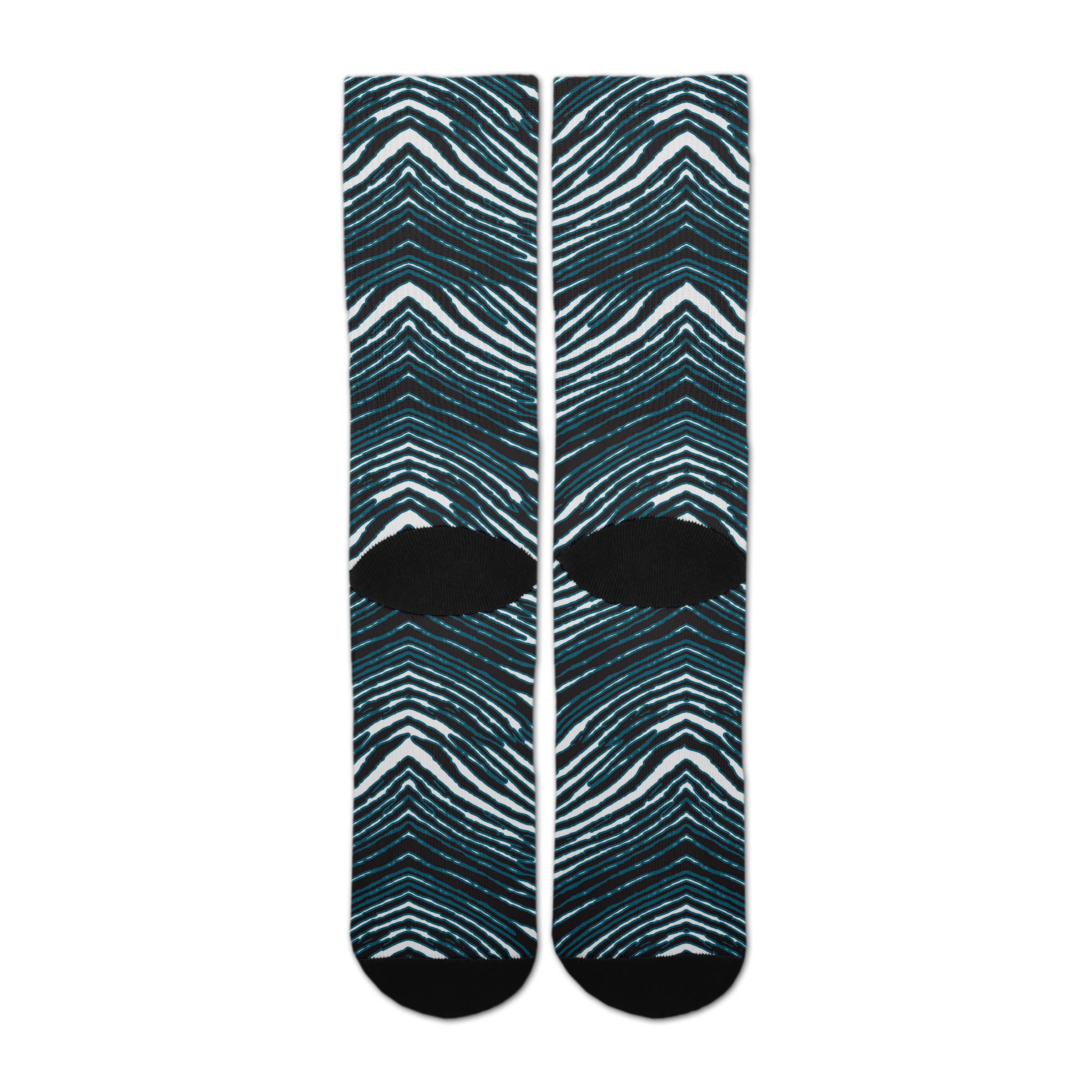 Zubaz By For Bare Feet NFL Zubified Adult and Youth Dress Socks, Jacksonville Jaguars, Large