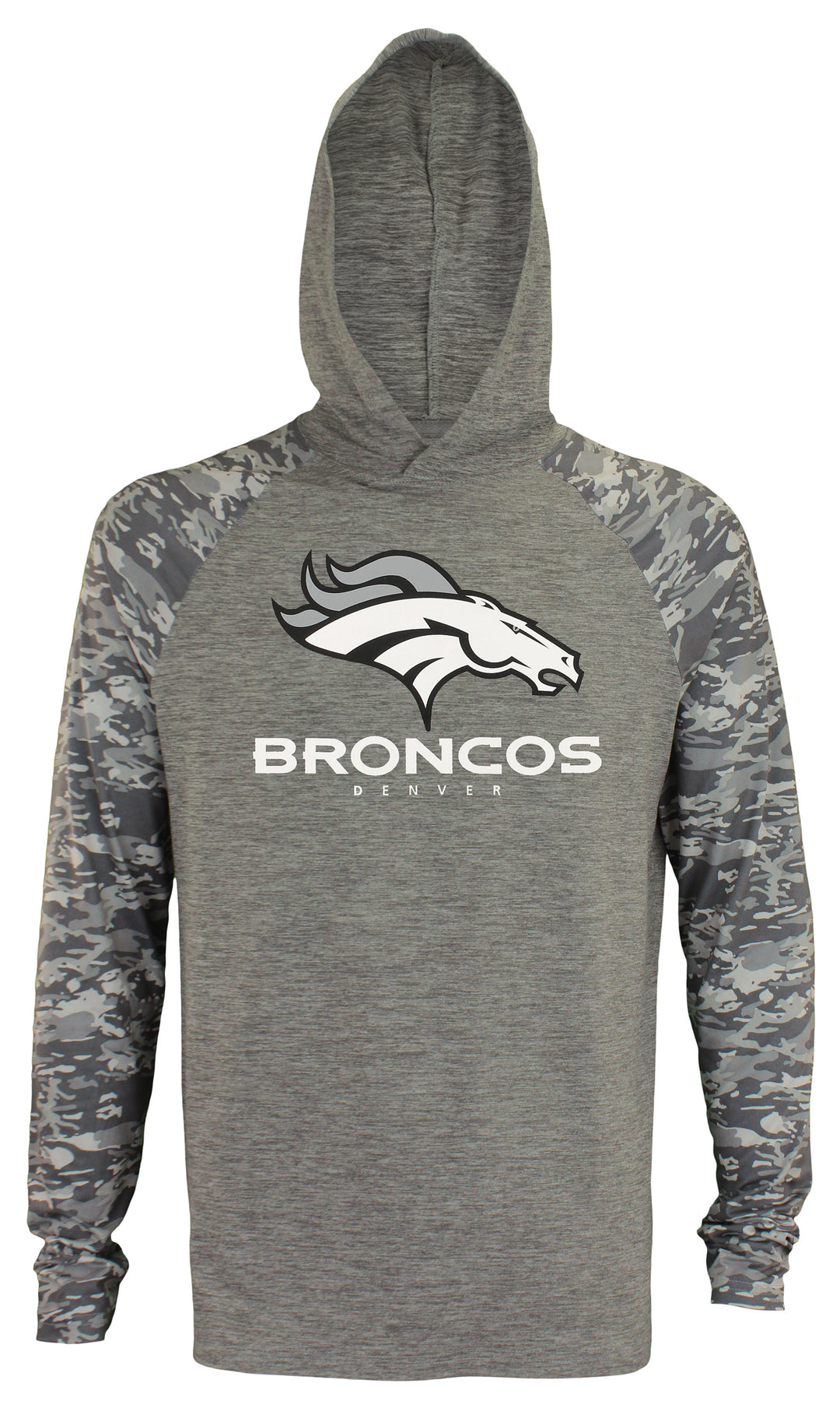 Zubaz NFL Denver Broncos Broncos Lightweight Long Sleeve Space Dye Hoody
