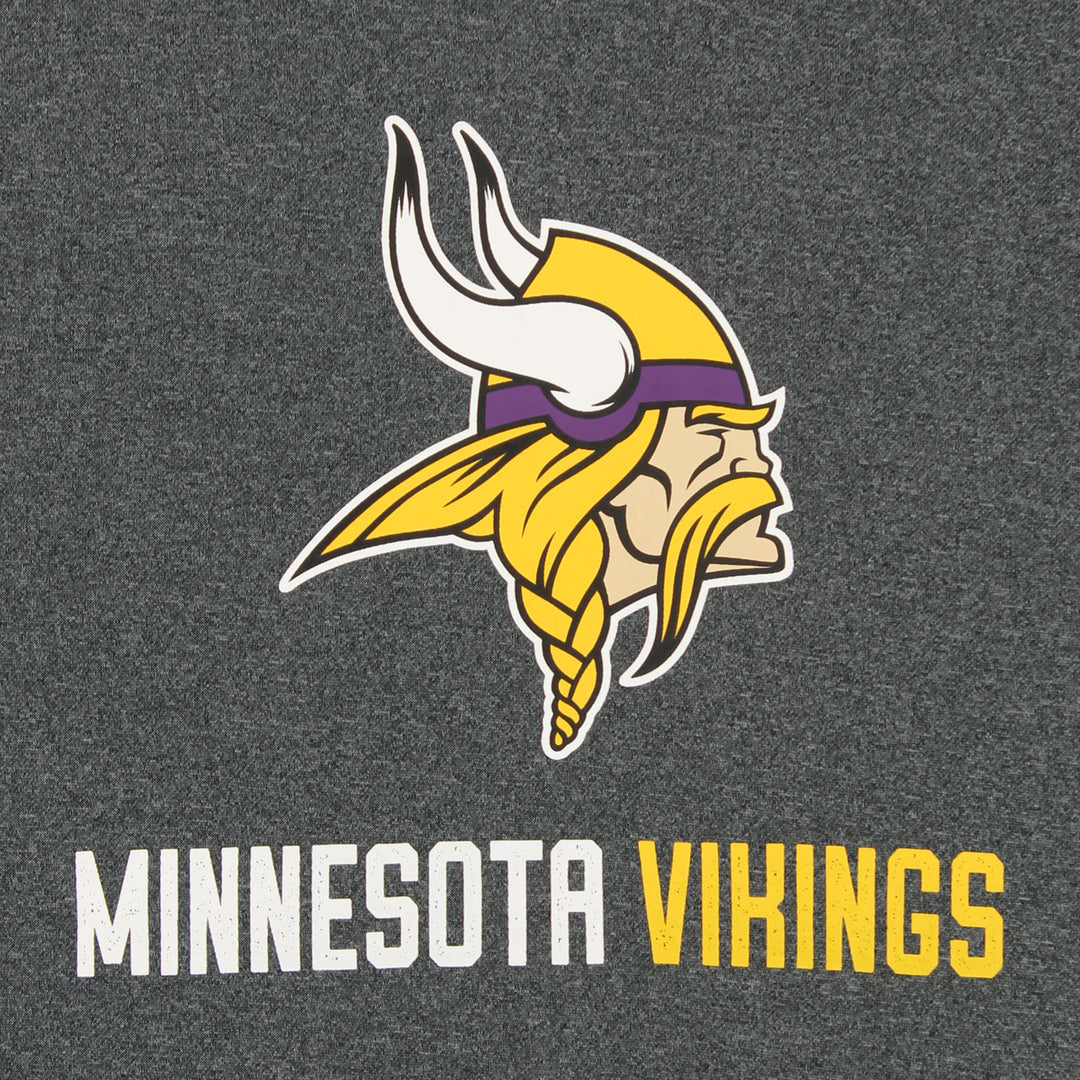 Zubaz NFL Minnesota Vikings Men's Heather Grey Performance Fleece Hoodie