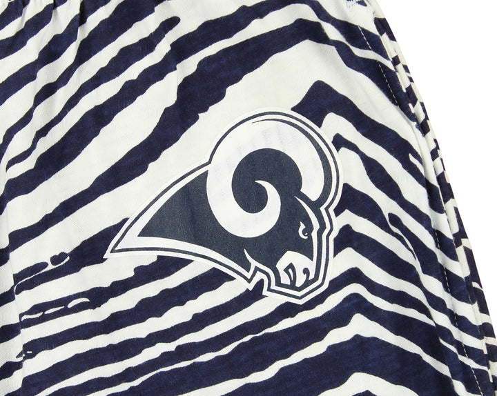 Zubaz Los Angeles Rams NFL Men's Zebra Left Hip Logo Lounge Pant