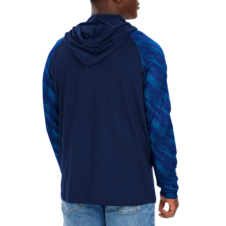 Zubaz NFL Men's Tennessee Titans Viper Print Pullover Hooded Sweatshirt