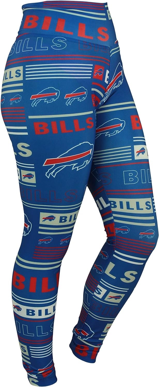 Zubaz NFL BUFFALO BILLS TEAM COLOR COLUMN LEGGING XS