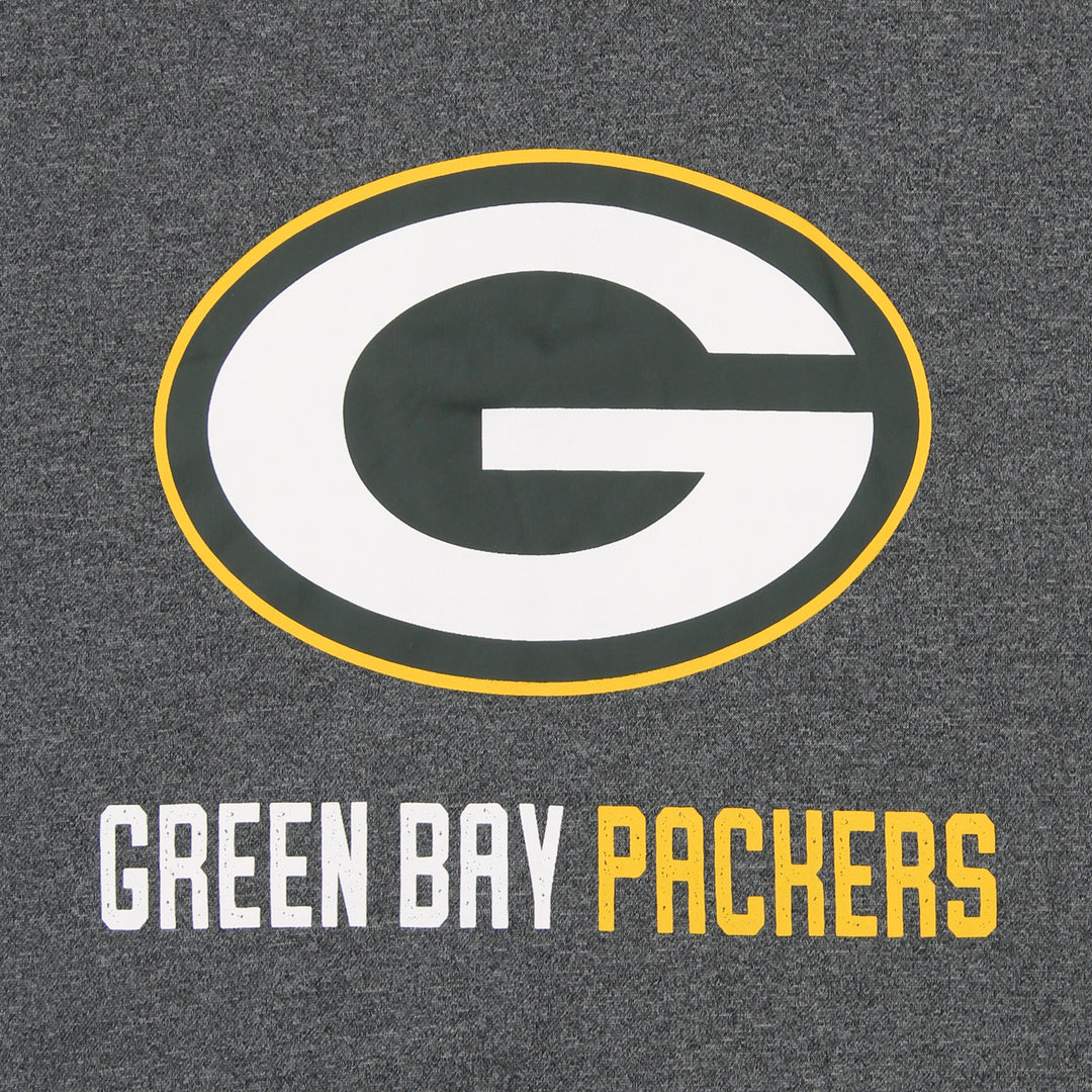 Zubaz NFL Green Bay Packers Men's Heather Grey Performance Fleece Hoodie