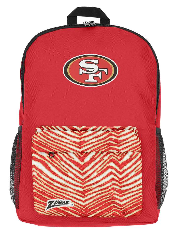 FOCO X ZUBAZ NFL San Francisco 49ers Zebra 2 Collab Printed Backpack