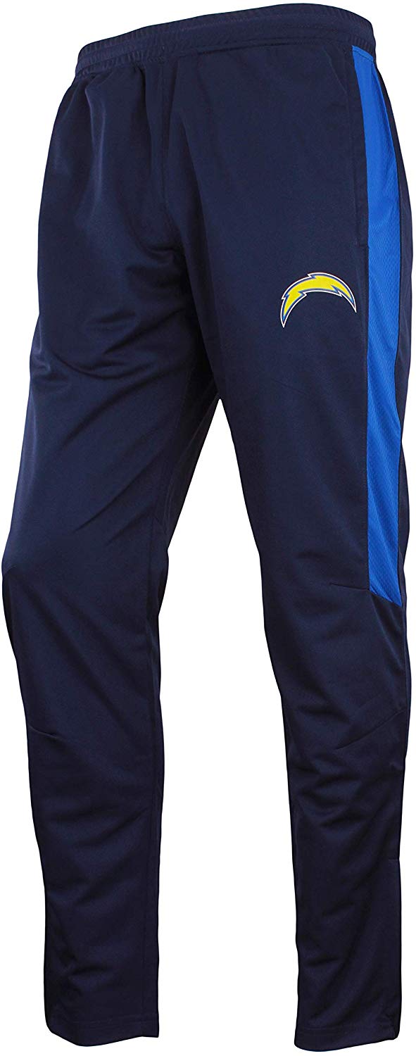 Zubaz NFL Football Men's Los Angeles Chargers Athletic Track Pant
